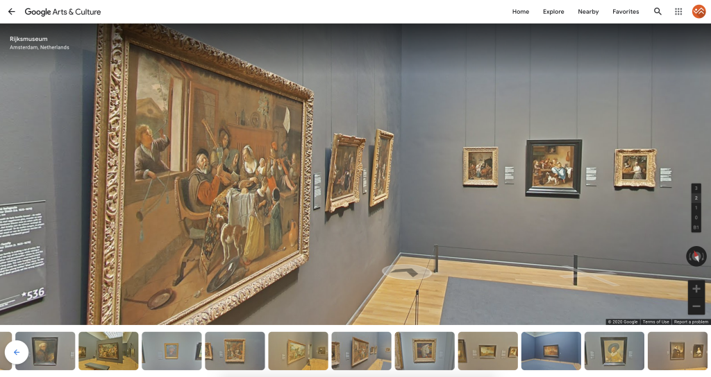 Visitas a museos virtuales del mundo con Google Arts and Culture al museo Rijks