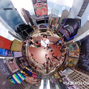 TINY PLANET EN TIMES SQUARE DE NUEVA YORK